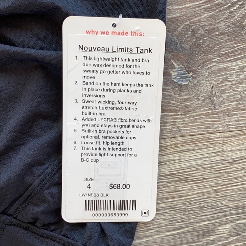 Lululemon Nouveau Limits Tank w. Bra - Picture 6 of 6
